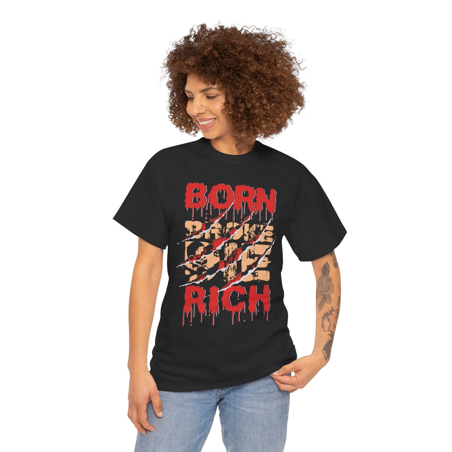 "Born Broke Die Rich" Graphic Tee