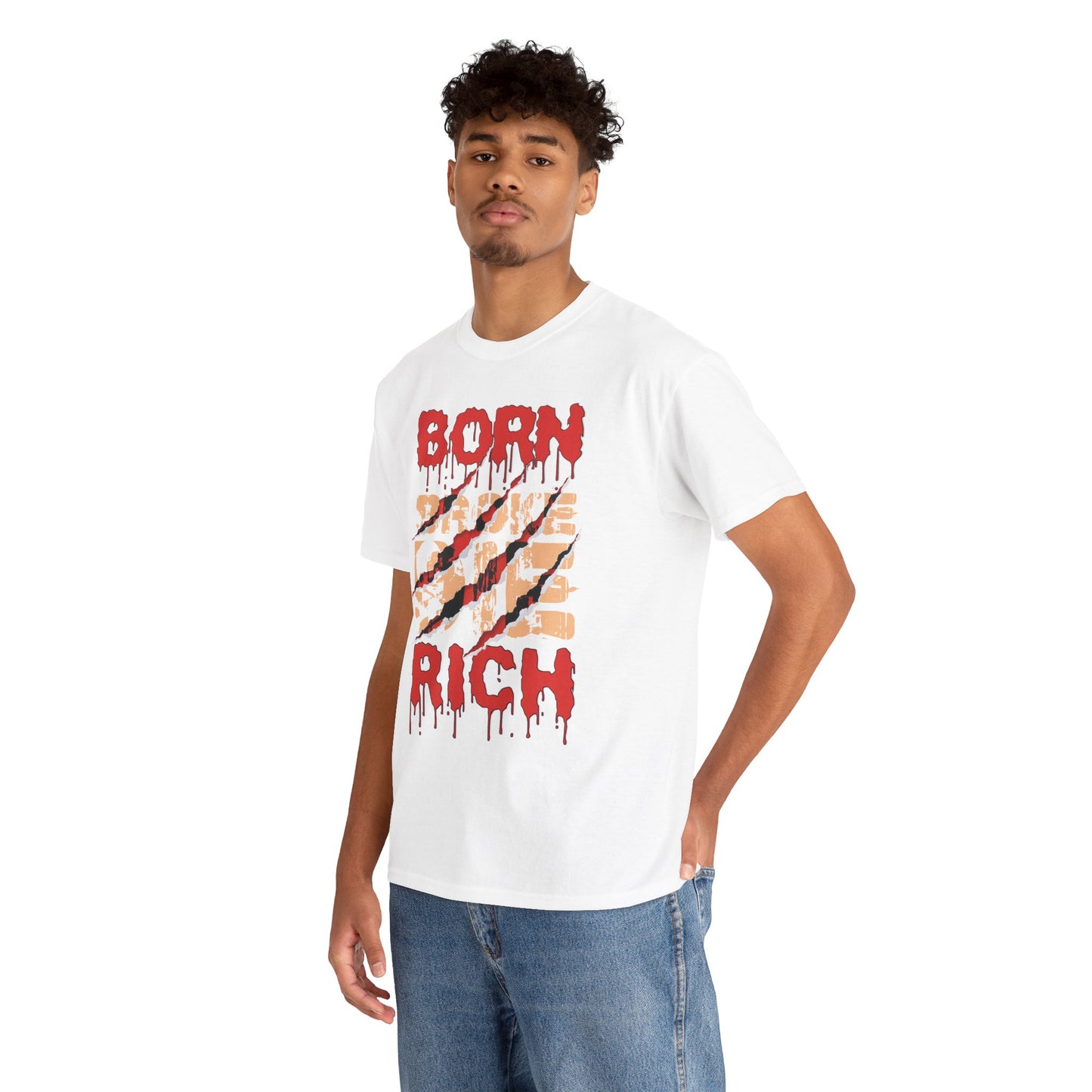 "Born Broke Die Rich" Graphic Tee