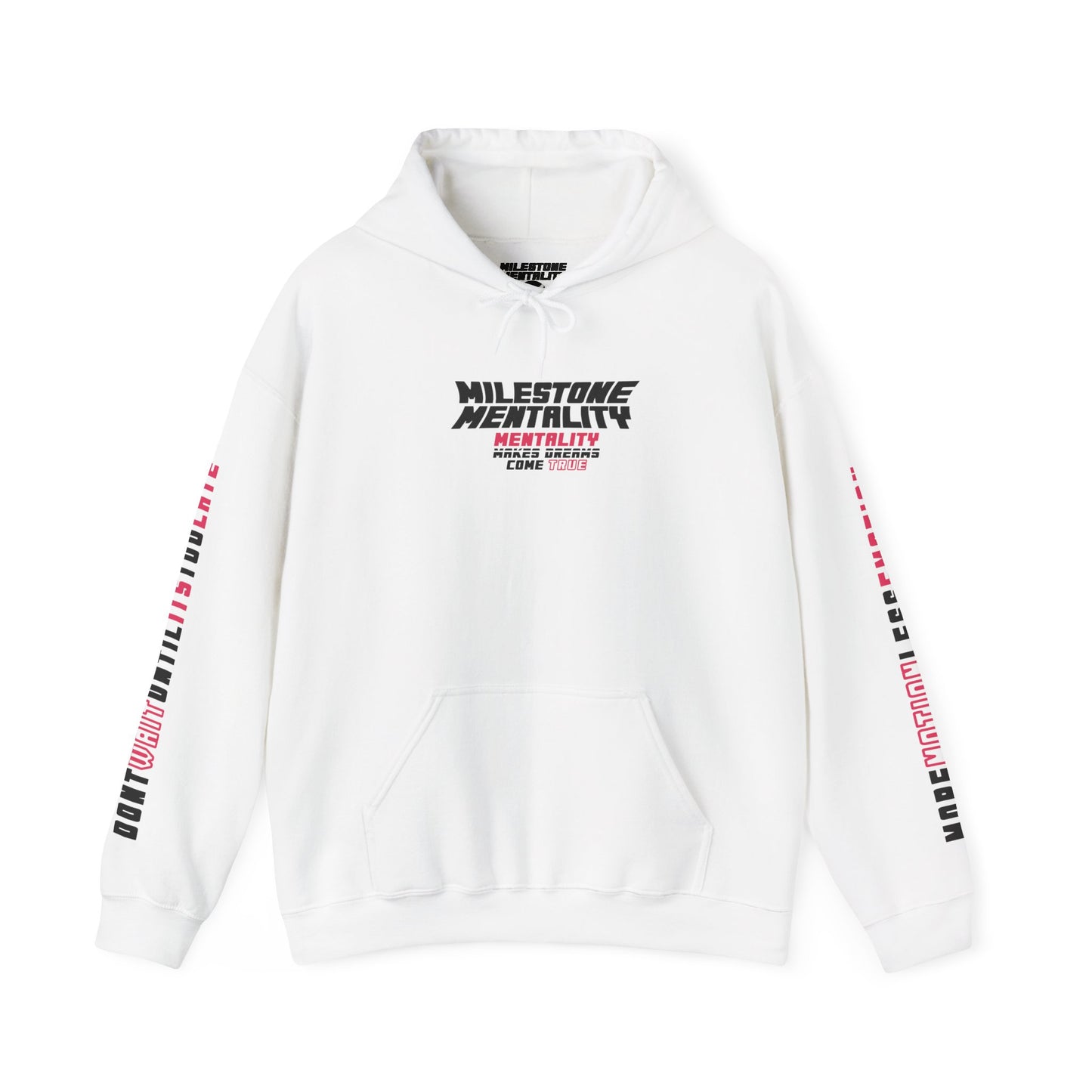 PINK Lettered "Checklist" Heavy Blend™ Hooded Sweatshirt