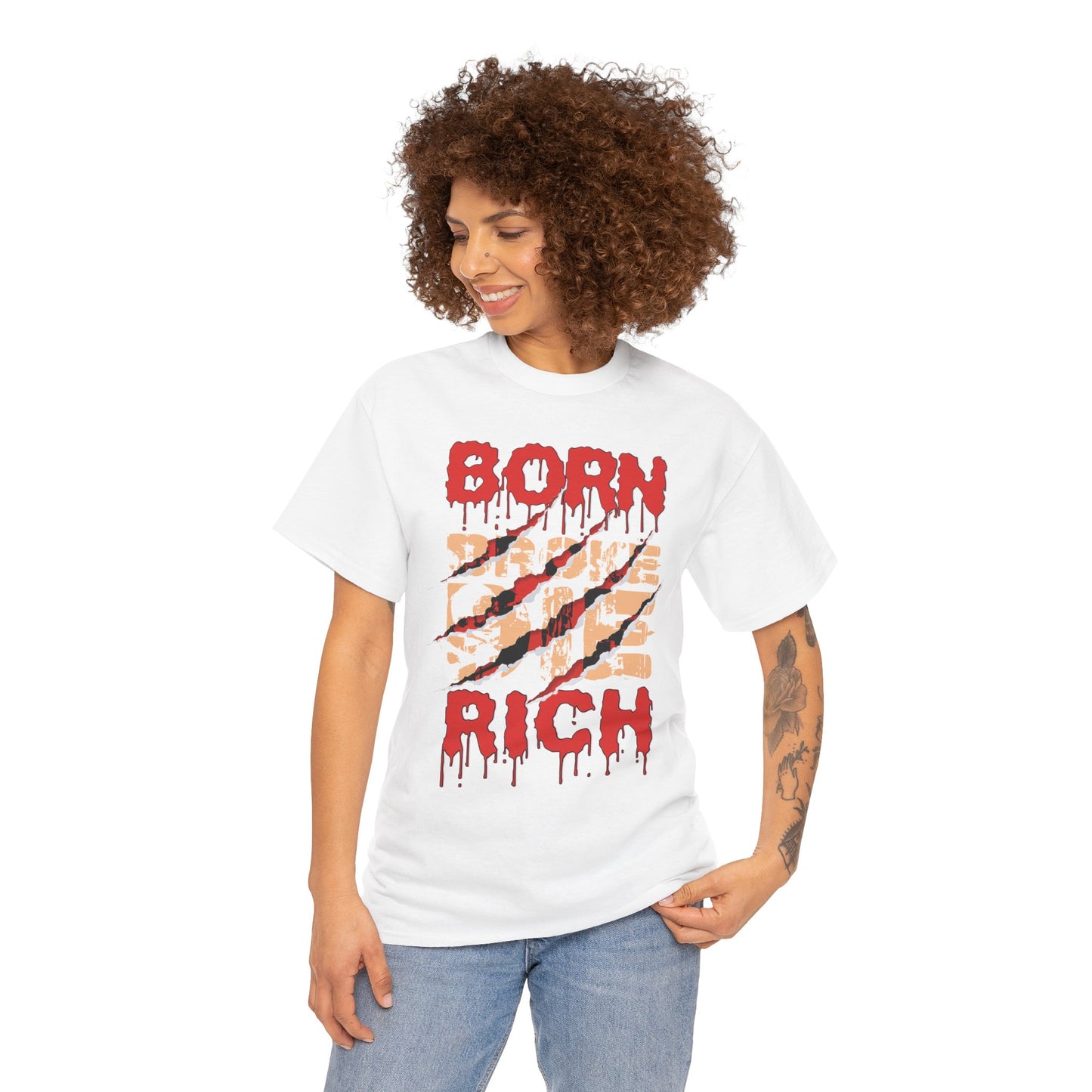 "Born Broke Die Rich" Graphic Tee