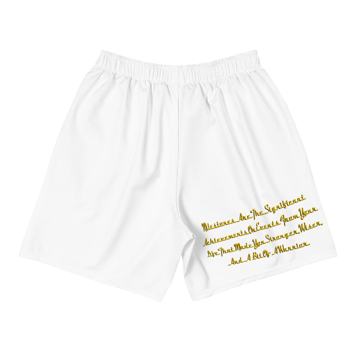 Men's White MILESTONE MENTALITY Fire Set Shorts