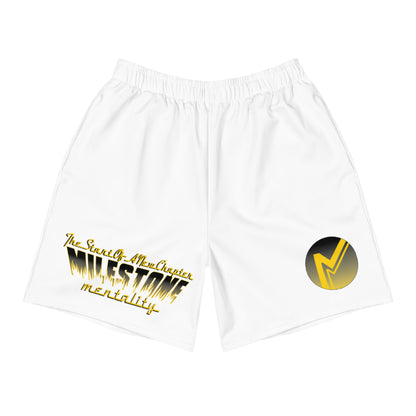 Men's White Dark Fire Set Recycled Athletic Shorts