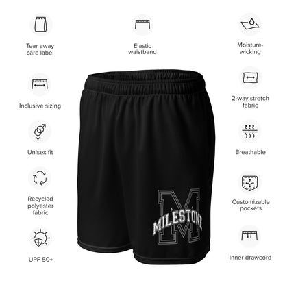 MILESTONE MENTALITY Unisex College Mesh Shorts