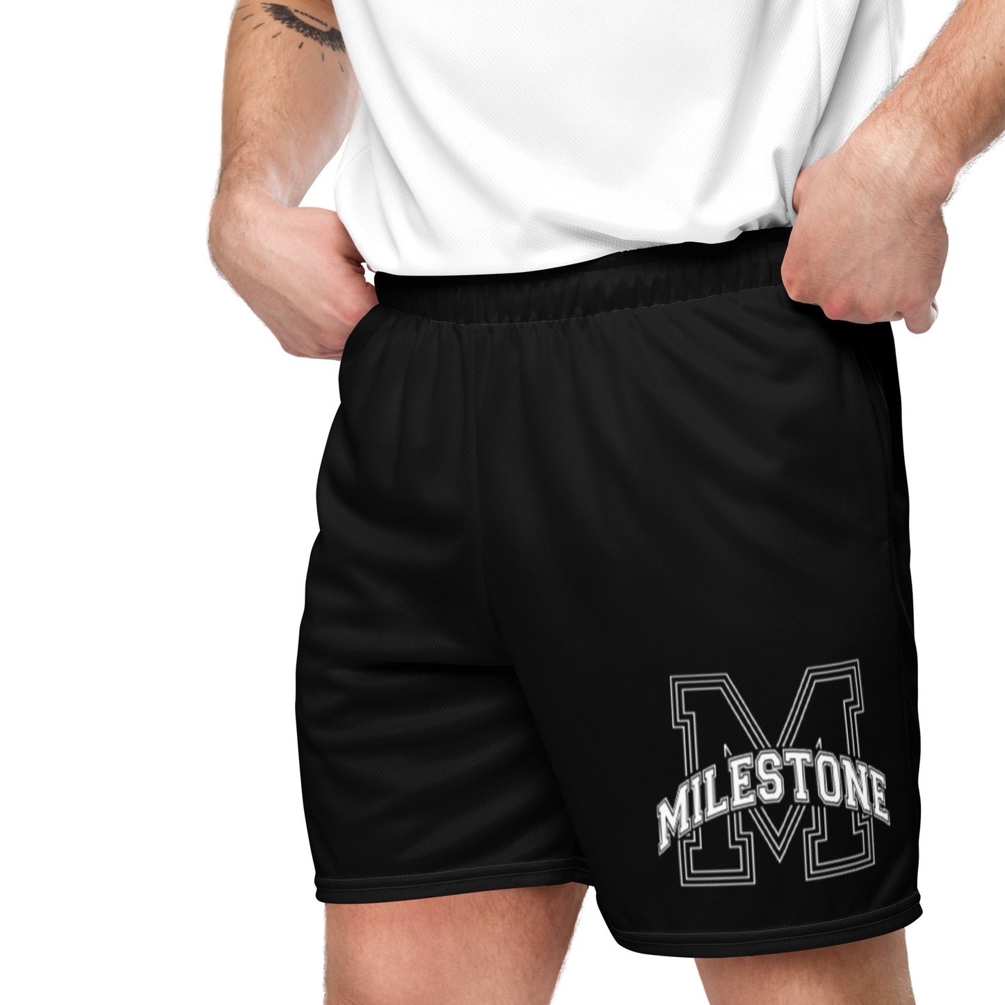 MILESTONE MENTALITY Unisex College Mesh Shorts