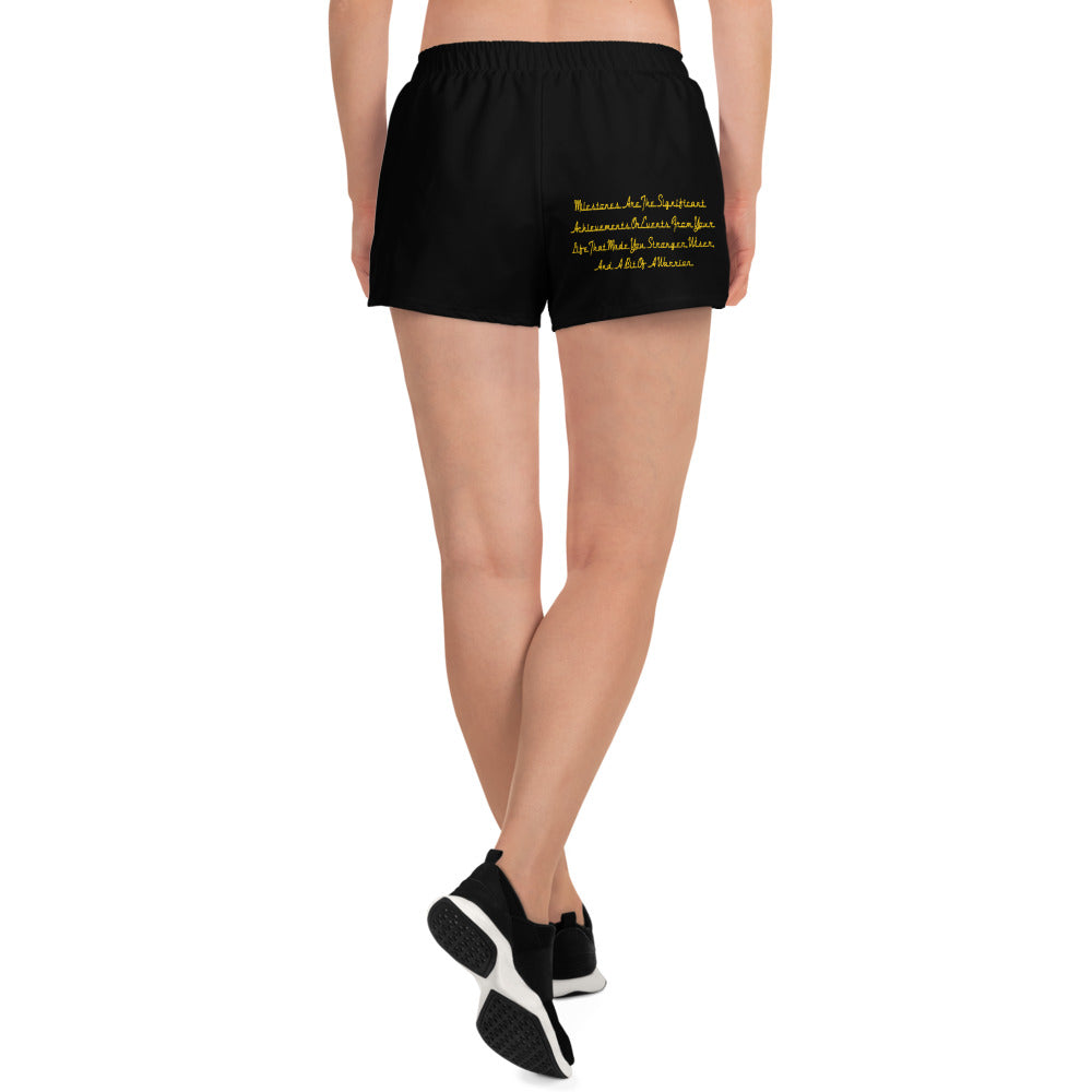 Women’s Black Fire Set Recycled Athletic Shorts