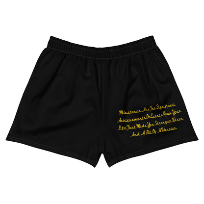 Women’s Black Dark Fire Set Recycled Athletic Shorts