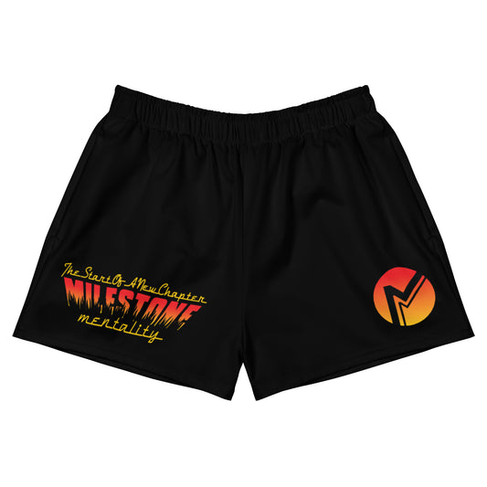 Women’s Black Fire Set Recycled Athletic Shorts