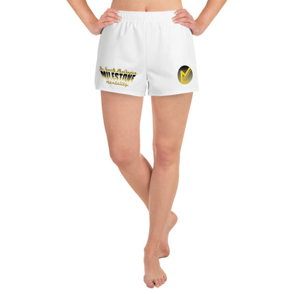 Women’s White Dark Fire Set Recycled Athletic Shorts