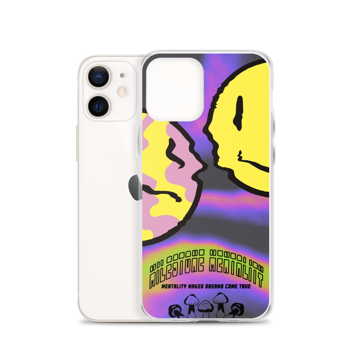 "Trippy Face" Clear Case