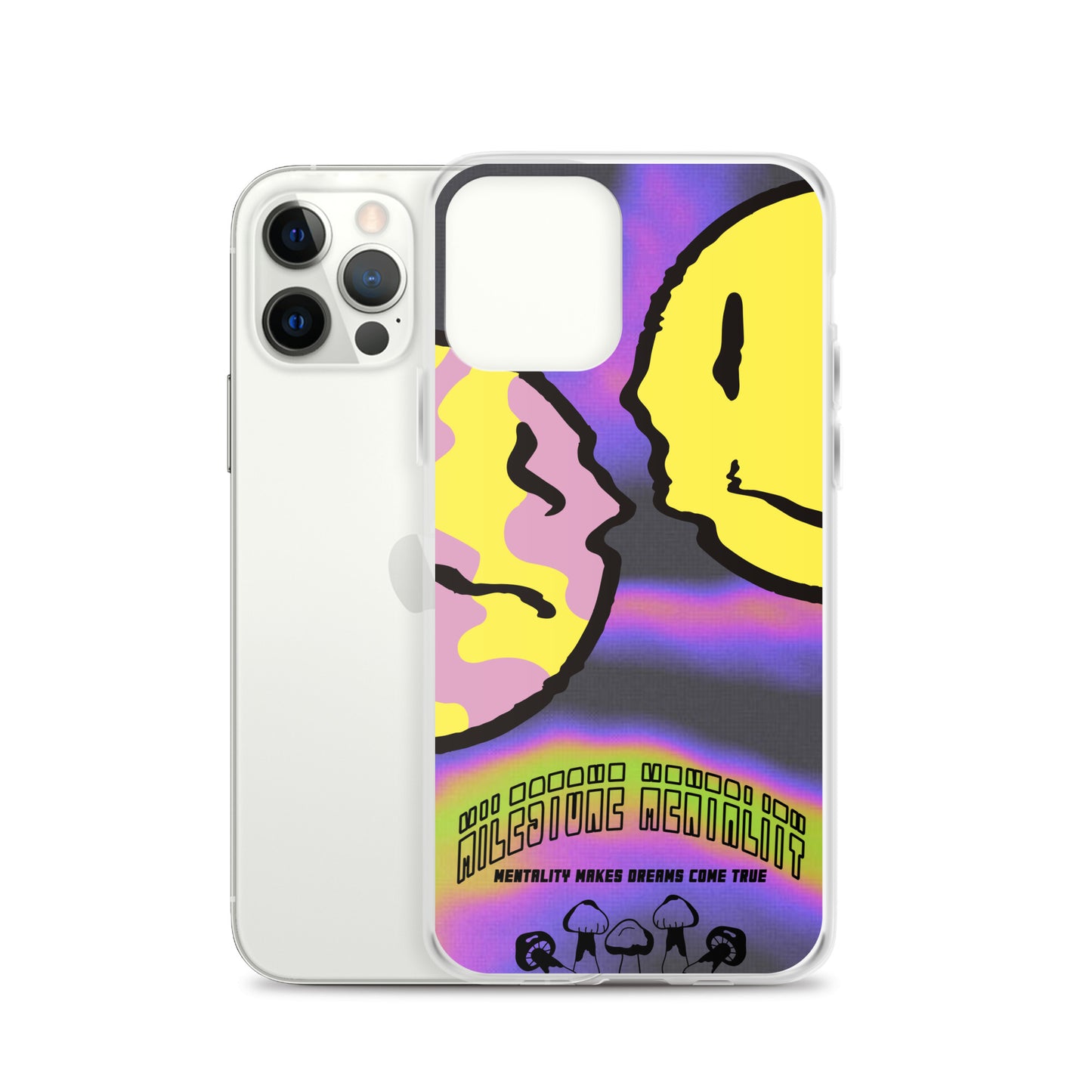 "Trippy Face" Clear Case