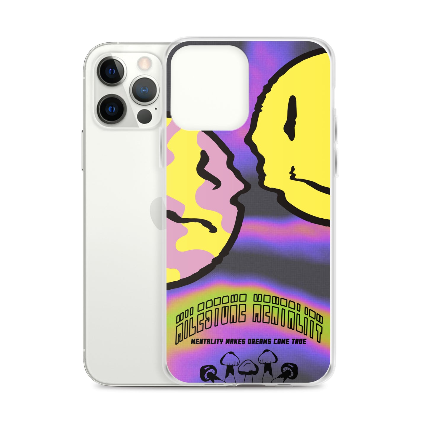 "Trippy Face" Clear Case