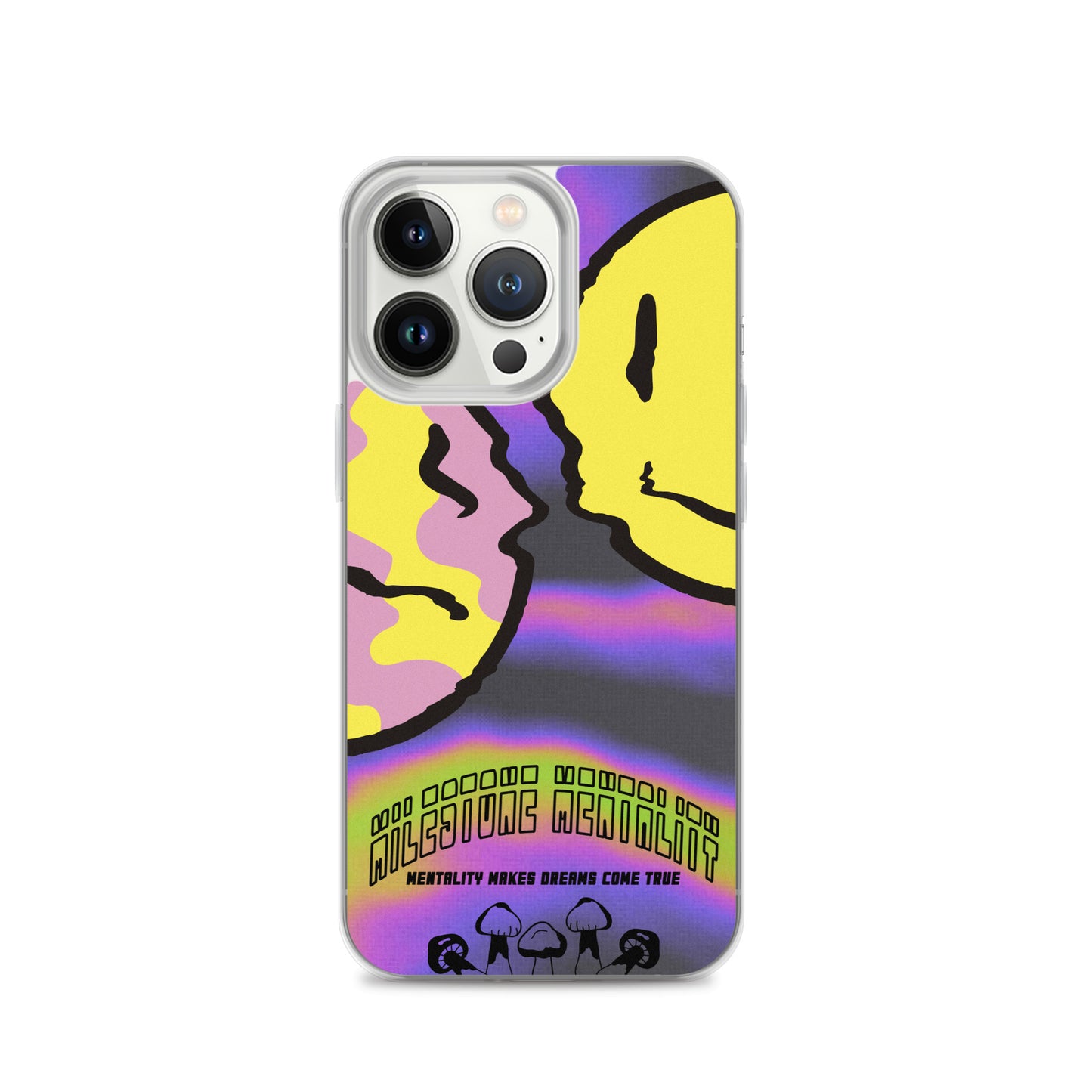 "Trippy Face" Clear Case