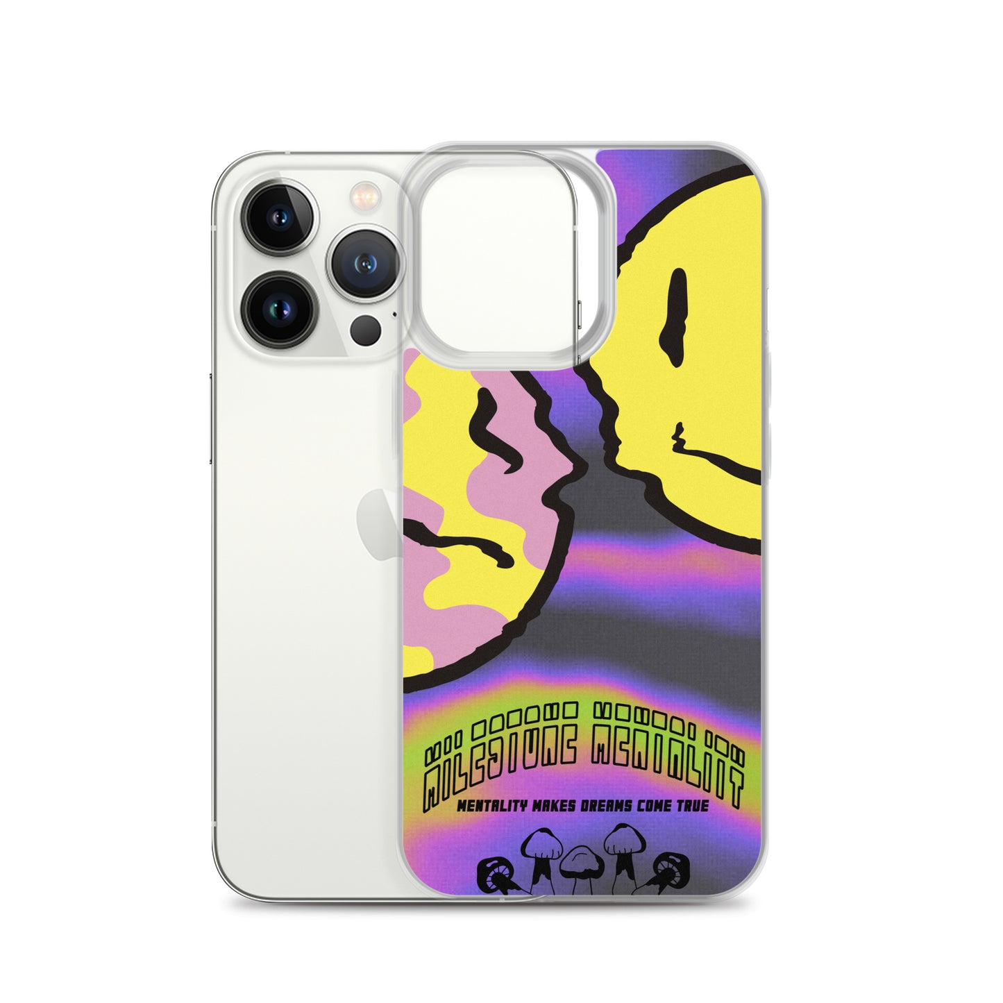 "Trippy Face" Clear Case