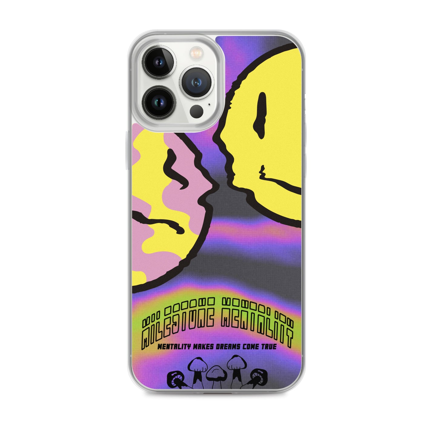 "Trippy Face" Clear Case