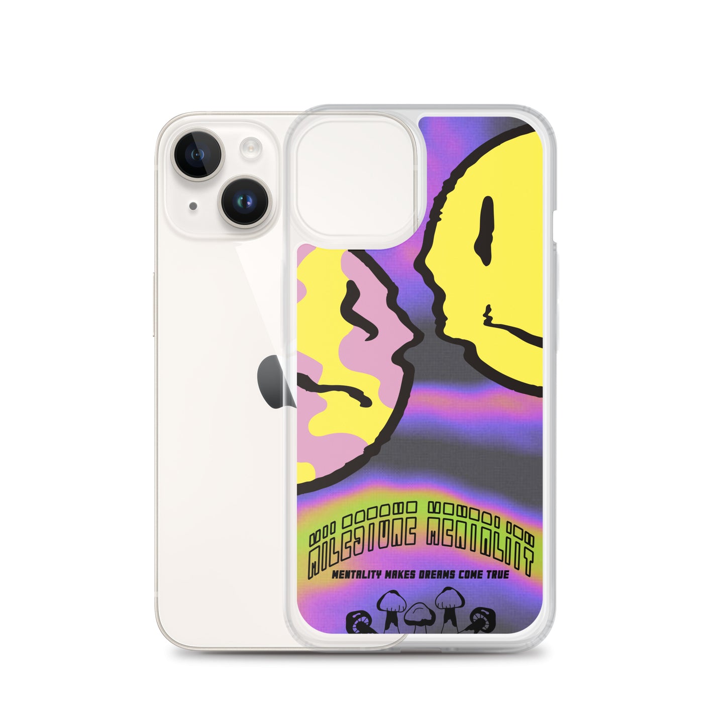 "Trippy Face" Clear Case