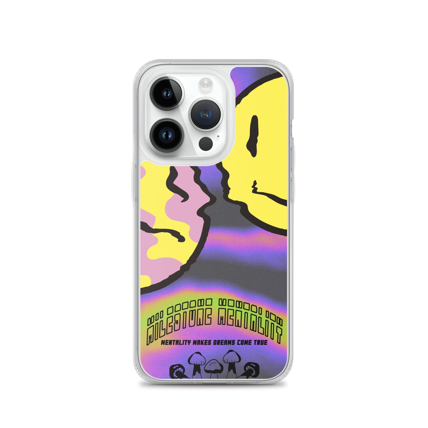 "Trippy Face" Clear Case