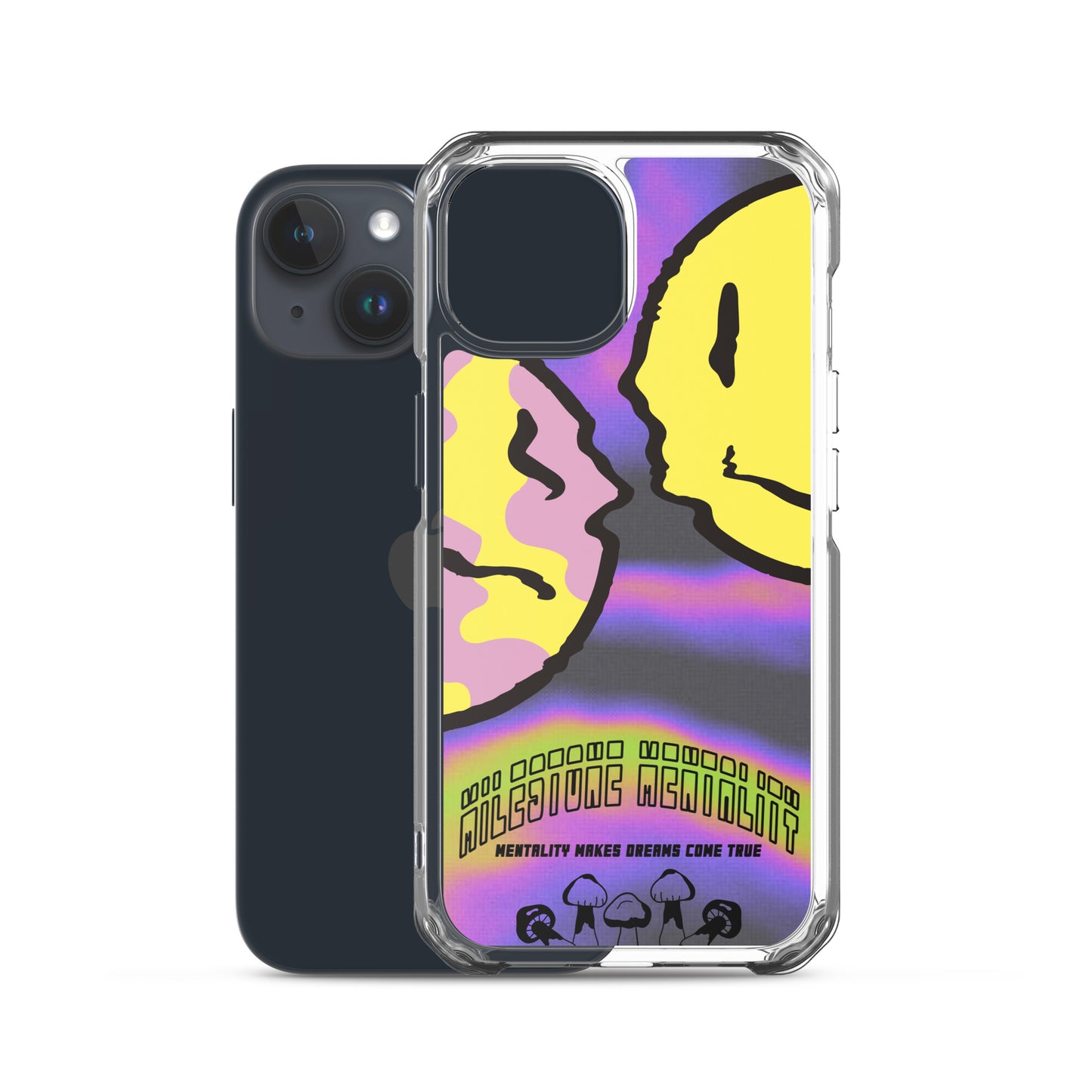 "Trippy Face" Clear Case