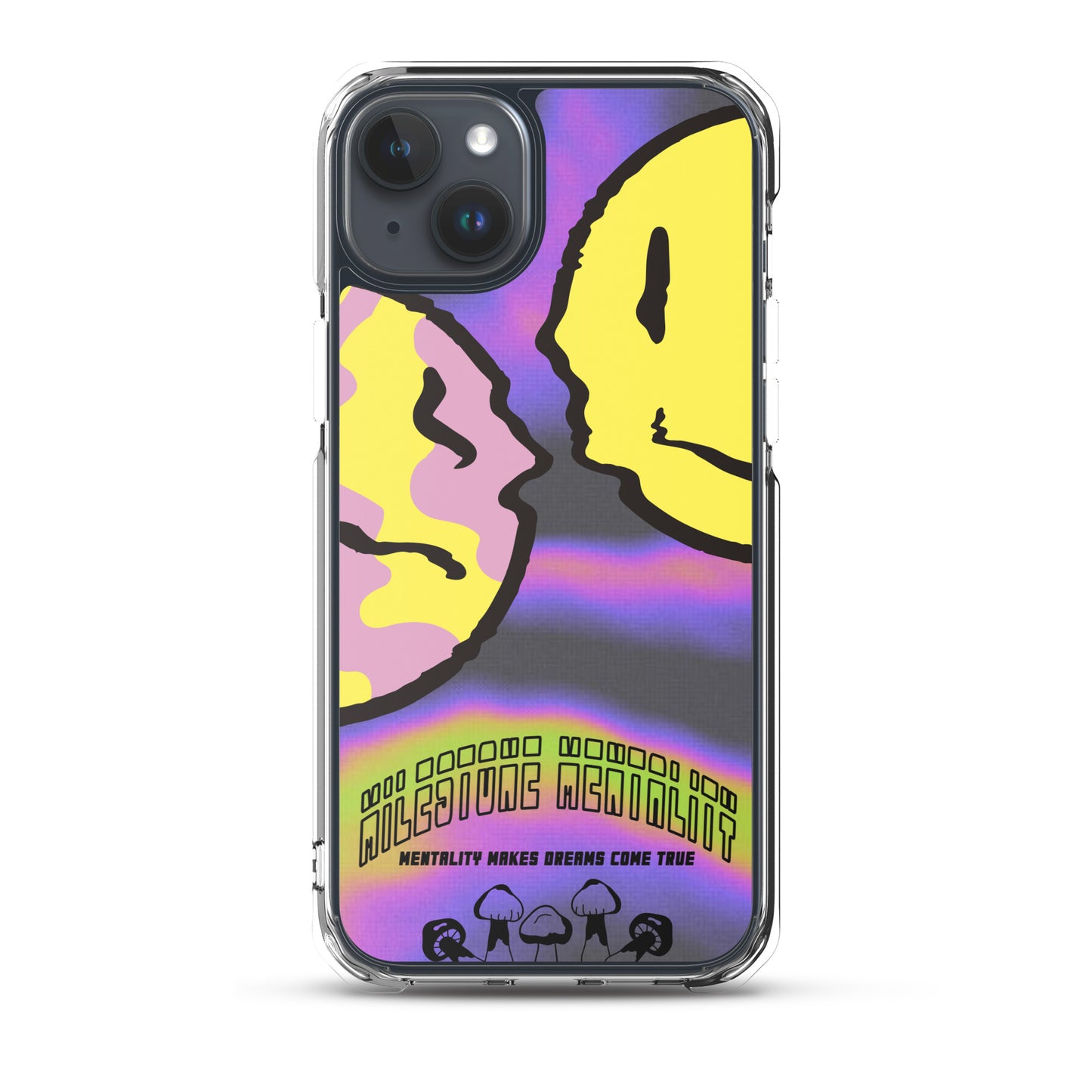 "Trippy Face" Clear Case