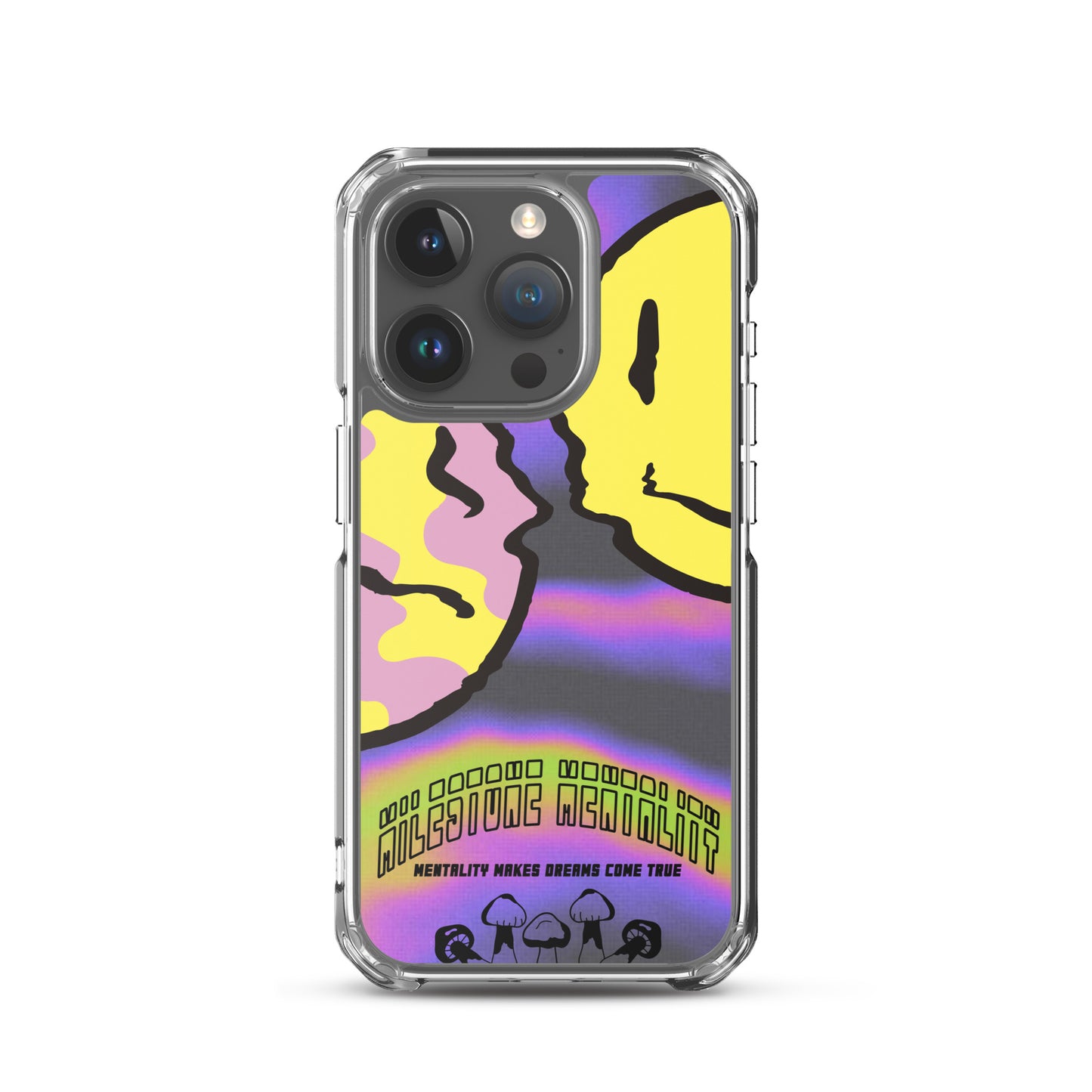 "Trippy Face" Clear Case