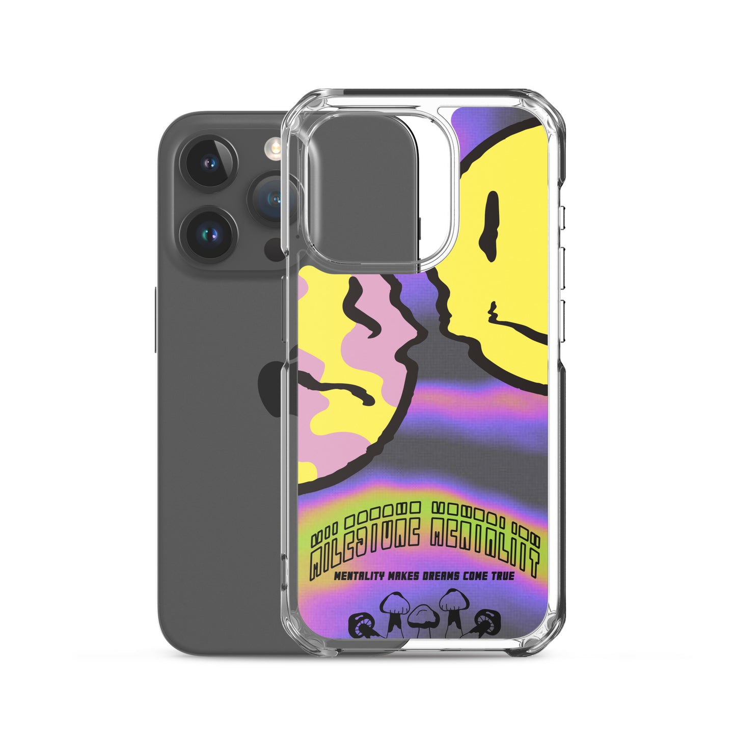 "Trippy Face" Clear Case