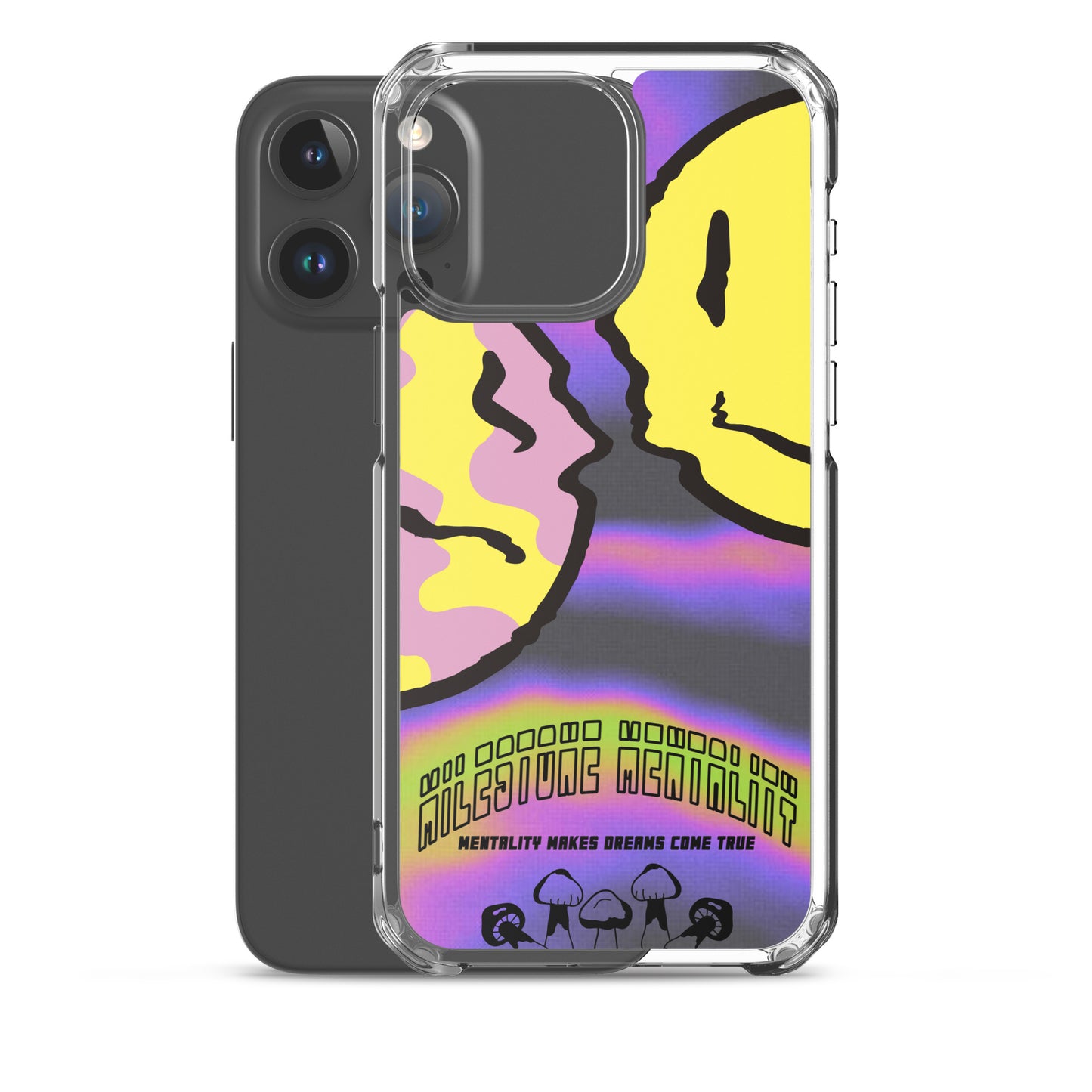 "Trippy Face" Clear Case