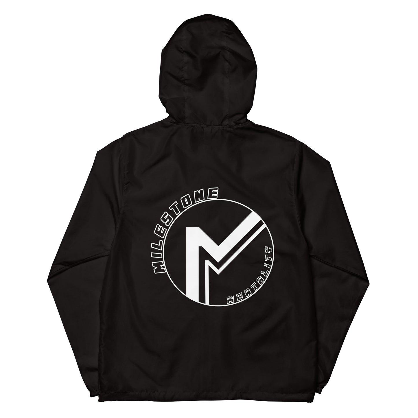 MILESTONE MENTALITY Lightweight Zip-Up Windbreaker