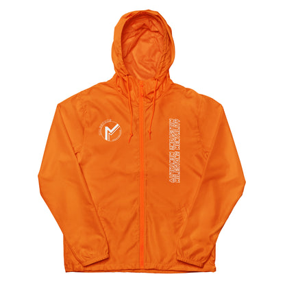 MILESTONE MENTALITY Lightweight Zip-Up Windbreaker